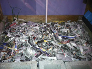 newspaper ready for worms